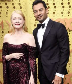 Diane Hastings sister Patricia Clarkson with Darwin Shaw at Emmys Night.
